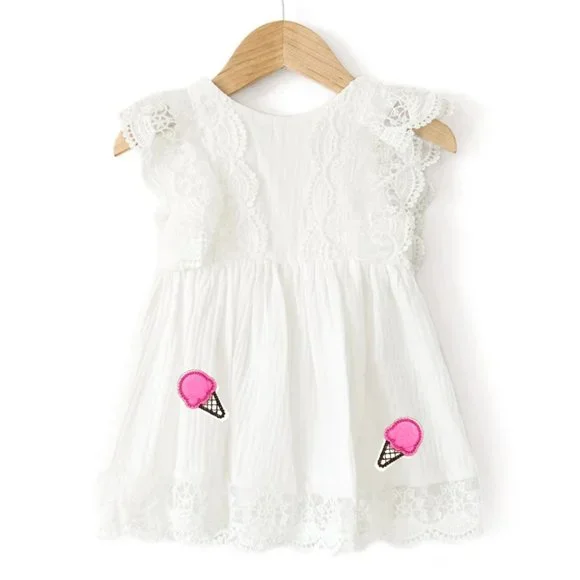 Boutique Dresses | Ice Cream Dress Sweet One Birthday Outfit Dress Clothes Smash Cake Two Sweet | Color: White | Size: Various | Massielcl's Closet Boutique Dresses | Ice Cream Dress Sweet One Birthday Outfit Dress Clothes Smash Cake Two Sweet | Color: White | Size: Various | Massielcl's Closet